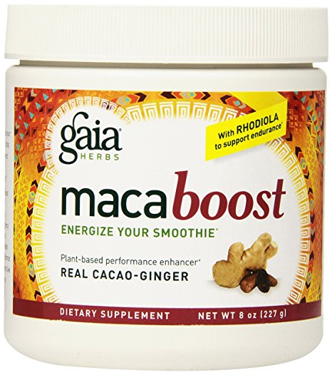 Gaia Herbs Maca Boost Supplement, Cacao-Ginger, 8-Ounce