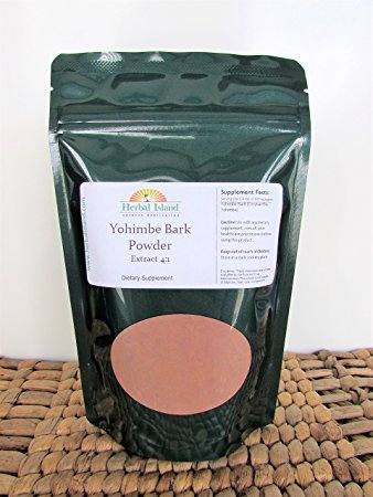 Yohimbe Bark Extract 4:1 Powder 1 LB or 16 OZ (Corynanthe Yohimbe) with Free Shipping