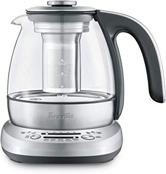 Breville BTM500CLR The Breville Smart Tea Infuser Compact, 1L Capacity, Silver