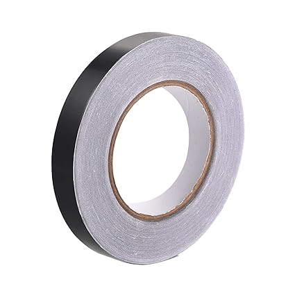 uxcell Aluminum Foil Tape Black Matte Tape Non Reflective 12mmx50m/164ft for HVAC, Sealing, Patching Hot and Cold Air Ducts