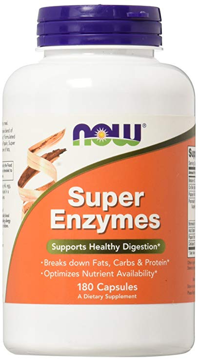 NOW Foods Super Enzymes, 180 Capsules by Now Foods