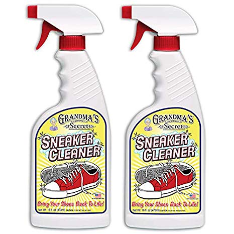 2 Pack of Grandma's Secret Sneaker Cleaner Spray, 16 fl oz Each