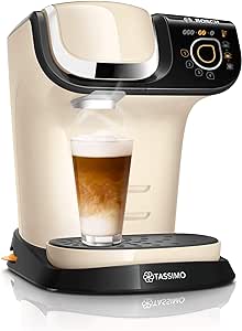 Bosch Hausgeräte Tassimo My Way 2 Kapselmaschine TAS6507 Kaffeemaschine, mit Wasserfilter, über 70 Getränke, Personalisierung, vollautomatisch, einfache Zubereitung,1.500 Watt,1,3 Liter,creme