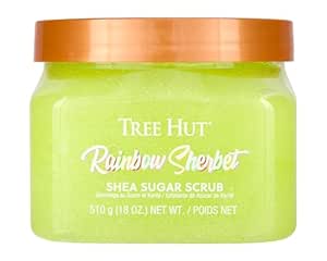 Tree Hut Rainbow Sherbert Shea Sugar Scrub 18 Oz, Ultra Hydrating and Exfoliating Scrub for Nourishing Essential Body Care