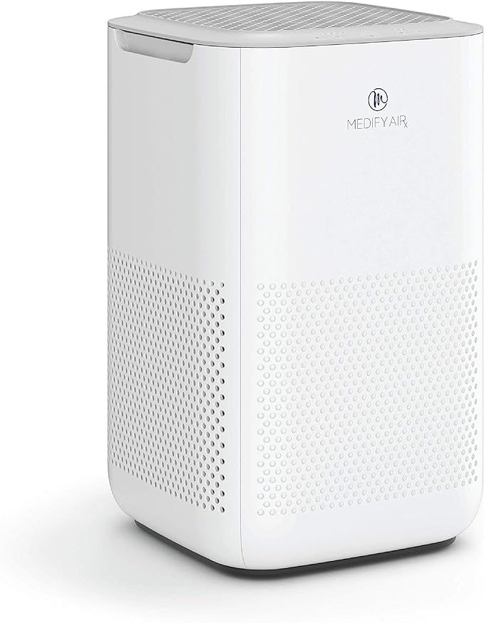 Medify MA-15 Air Purifier with H13 HEPA filter - a higher grade of HEPA | '3-in-1' Filters | 99.9% removal in a Modern Design - White 1Pack
