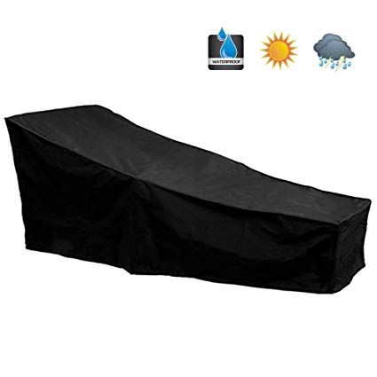 Hootech Patio Chaise Lounge Cover Heavy Duty Outdoor Lounge Chair Covers Protector Waterproof Lightweight 82”Lx30”Wx31”H