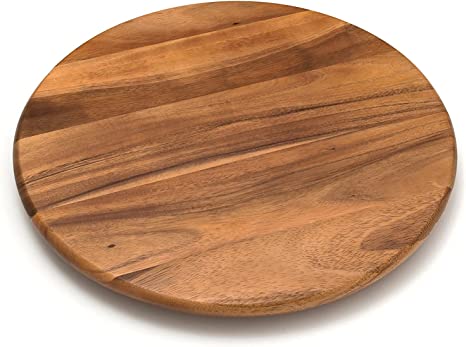 Lipper International Acacia Wood 18 inches Lazy Susan Kitchen Turntable