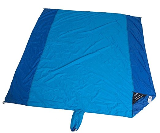 ALLWA 7x7Ft All In Sheet Beach Blanket Sand Proof- Waterproof Beach Mat With Compact Bag-Sand Escape Outdoor Picnic Blanket Made From Strong Ripstop Parcchute Nylon