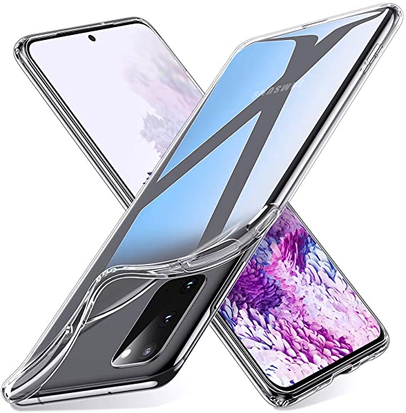 ESR Essential Zero Slim Clear Soft TPU Case Compatible with the Samsung Galaxy S20, Soft Flexible Silicone Cover - Jelly Clear