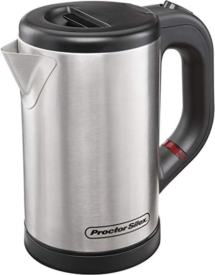 Proctor Silex 40940 Compact Electric Kettle.5 Liter, Stainless Steel