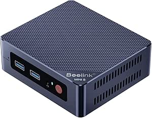 Beelink N100 Mini PC Mini S12 Pro 16GB DDR4 500GB SSD 12th Generation Processor N100 4C 4T Max 3.4GHz, LAN 2.5G /2* HDMI 4K@60Hz Output Gigabit Ethernet/WiFi 6 / BT-5.2