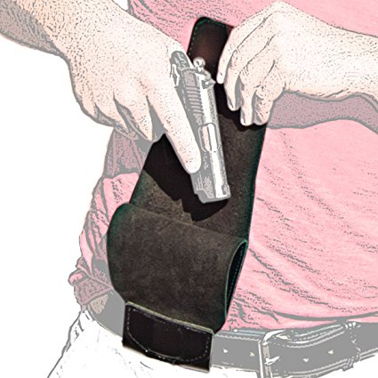 Official Urban Carry Holster.: Total Concealment Genuine Leather Deep IWB / BWB holster for Glock, Sig, Springfield, S&W and many others.
