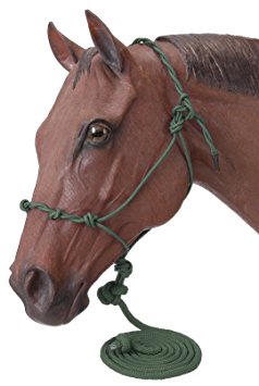 Tough 1 Tough-1 Poly Rope Halter W/Knots & 14Ft Lead