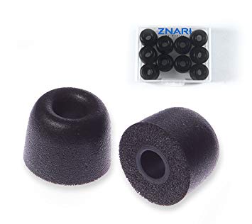 ZNARI Earbud Foam Tips - T500-5 Pairs