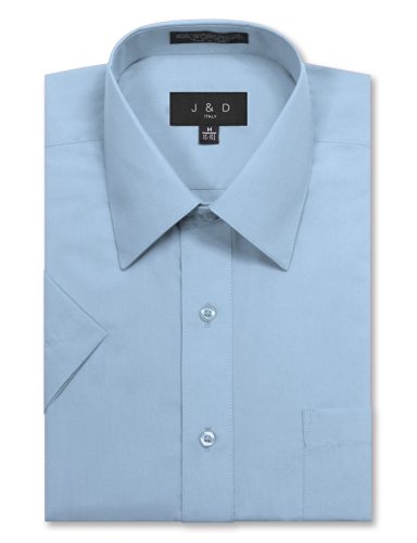 JD Apparel Men's Regular Fit Short-Sleeve Dress Shirts