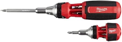 Milwaukee Electrical To Milwaukee Ratcheting Multi-Bit Driver Set Red and Black