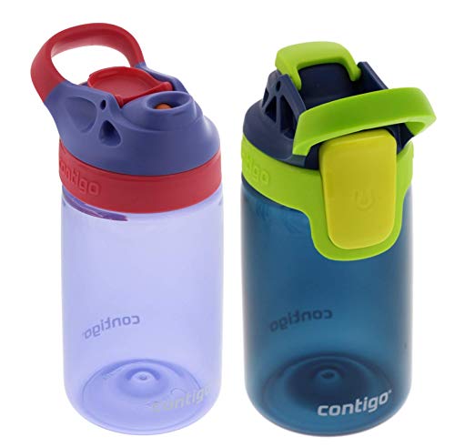 Contigo 14oz Kids Autoseal Gizmo Sip Water Bottles(2 Pack) - Perfect for Children & Parents on The Go