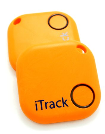 Key Finder GPS Bluetooth tracker by iTrack Easy - Anti-Lost Device to Track Items & Protect Children or Pets, Easy to Use - App & Green LED Alarm Device with Batteries. Also Remote Camera Controller.