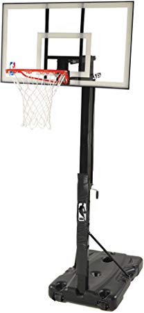 Spalding 68395W NBA Portable Basketball Hoop with 54 Inch Polycarbonate Backboard