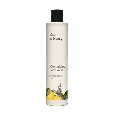 Each & Every Natural, Moisturizing Body Wash | Made with Essential Oils, Vegan & Sustainably Sourced | 10 fl oz (Lavender & Lemon)