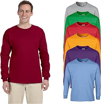 Men's Long Sleeve T-Shirt, Style, Multipack - Create Your Own Color Set