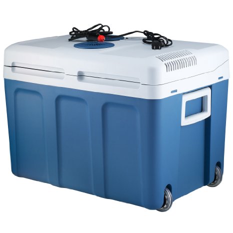 Knox 48 Quart Electric Cooler/Warmer with Built in Car and Home Plug (Blue)