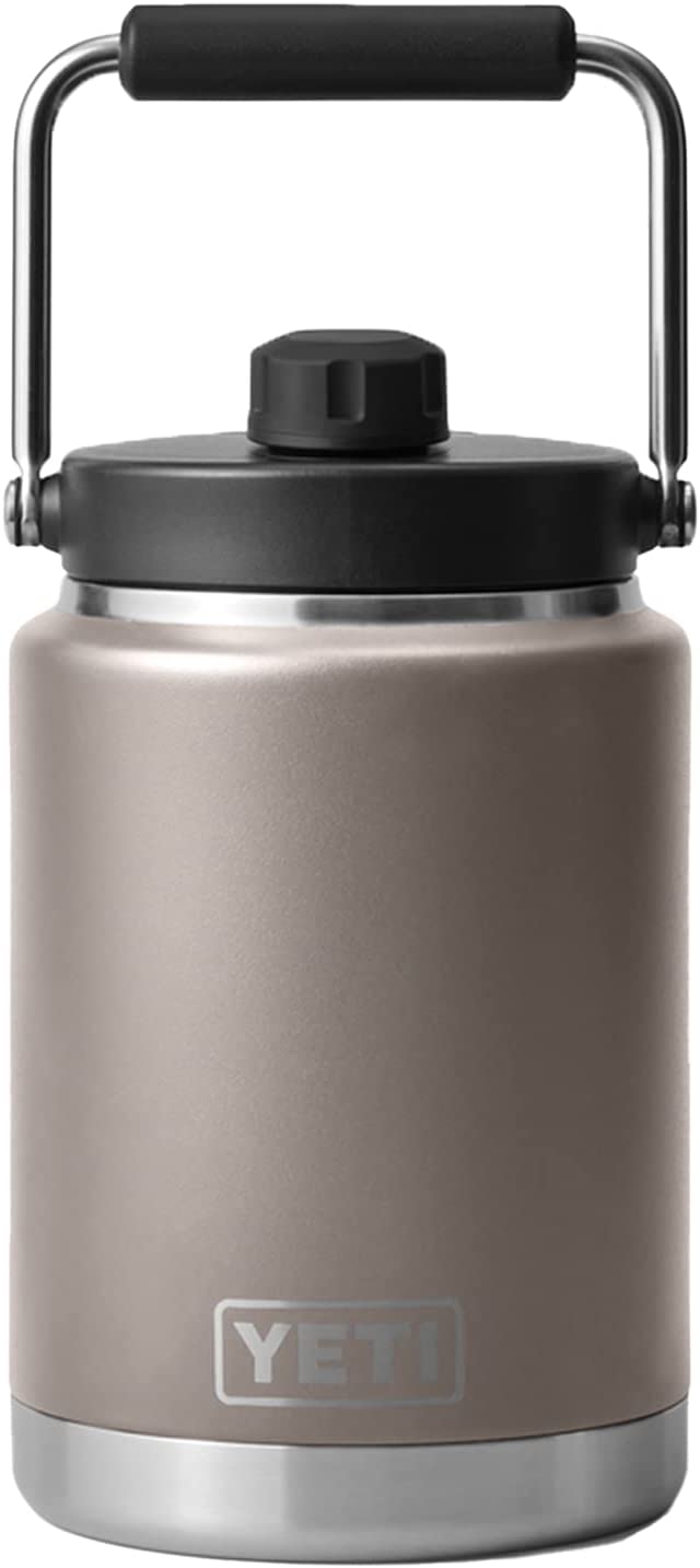 YETI Rambler Half Gallon Jug, Vacuum Insulated, Stainless Steel with MagCap, Sharptail Taupe