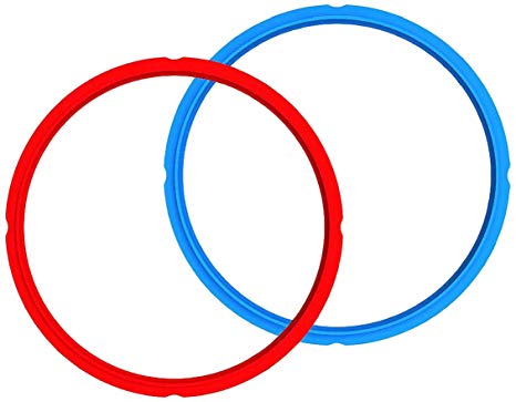 Genuine Instant Pot Sealing Rings 2-Pack - Mini 3 Quart Red/Blue