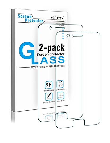 Huawei P10 Screen Protector,YOOTECH [2-Pack] Huawei P10 Tempered Glass Screen Protector for Huawei P10,Lifetime Warranty