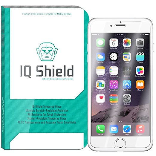 iPhone 6S Screen Protector, IQ Shield Tempered Ballistic Glass Screen Protector for iPhone 6S (iPhone 6 4.7") 99.9% Transparent HD and Anti-Bubble Shield - with