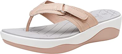 Jeossy Women's 57 Flip Flops Thong Platform Cushion Sandals  Comfort