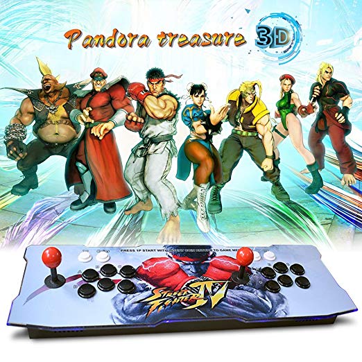 XFUNY Arcade Game Console 1080P 3D & 2D Games 2020 in 1 Pandora's Box 3D 2 Players Arcade Machine with Arcade Joystick Support Expand 6000  Games for PC / Laptop / TV / PS4 (SF)