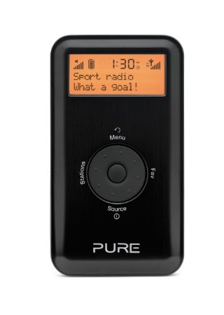 Pure Move 2500 Rechargeable Personal Digital DABFM Radio - Black