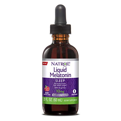 Natrol Melatonin Liquid, 10 mg, 2 Fluid Ounce