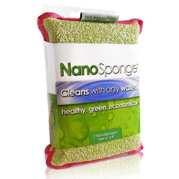 Nano Sponge Cleaning Sponges. Household Kitchen Sponges and Dish Sponge. Commercial Grade, Supersized, Super Durable Scrub Sponge Can Last You Months! Bacteria Resistant and Odor Free Guarantee!