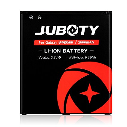 Samsung Galaxy S4 Battery/JUBOTY 2600 mAh Replacement Li-ion Spare Battery for the Samsung Galaxy S4 i9500 R970 M919 L720 i545 i337 i9505(24 Month Warranty) (1Battery)