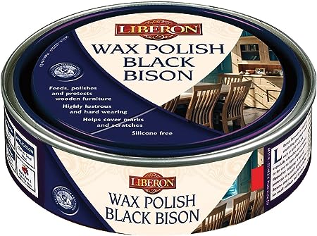 Liberon BBPWMO150 150ml Bison Paste Wax - Medium Oak