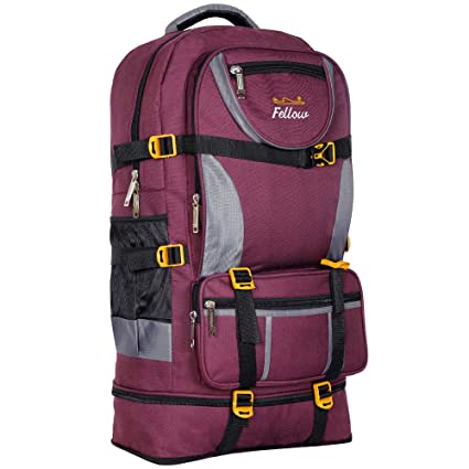 Large 50L Travel Backpack for Sport Camping Hiking Trekking Bag Rucksack Rucksack Chain Fold For Extra Space Rucksack - 50 L