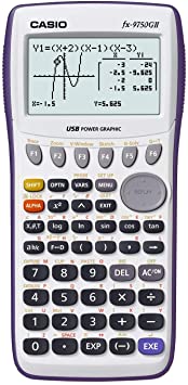 Casio fx-9750GII Graphing Calculator, Blue