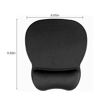 Suriora Memory Foam Mouse Pad,Ergonomic Design Wrist Comfort Mouse Pad for Computer/Pc (Black
