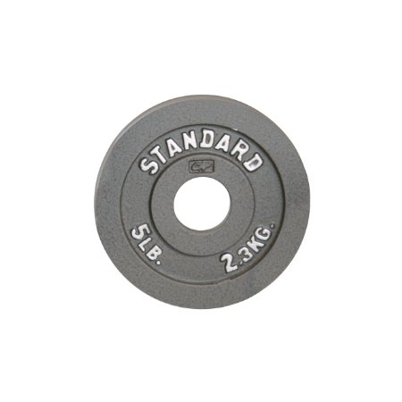 CAP Barbell Olympic 2-inch Weight Plate, Gray, Single