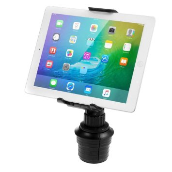 iKross Smartphone  Tablet Cup Mount Holder Car Cradle Kit - Black Cup mount arm length 55 inches