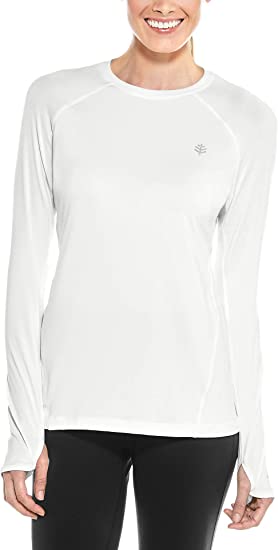 Coolibar UPF 50  Women's Devi Long Sleeve Fitness T-Shirt - Sun Protective