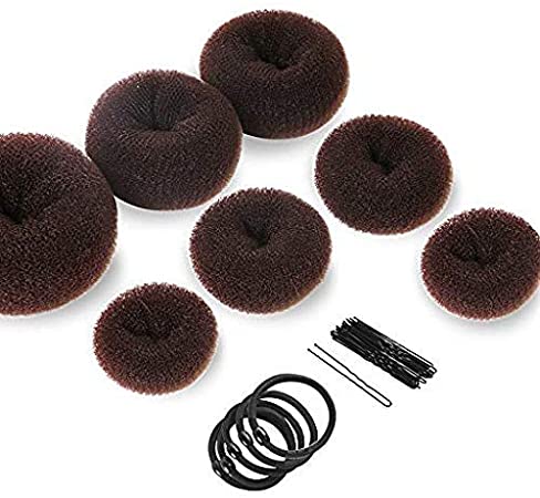 VASLON Donut Hair Bun Maker,Hair Styling Set, Hair Design Styling Tools Accessories DIY Hair Accessories Hair Braiding Tool Hair Modelling Tool Hairdress Kit Set Magic Simple Fast Spiral Hair Braid Hair for Girls Women