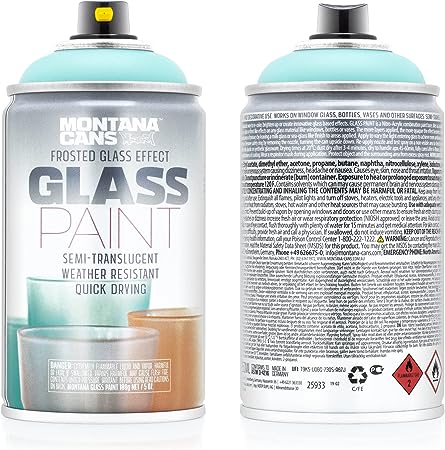 Montana Cans Montana EFFECT Glass Spray Paint, FROSTED - MATT MINT, 5 Ounce (Pack of 1)