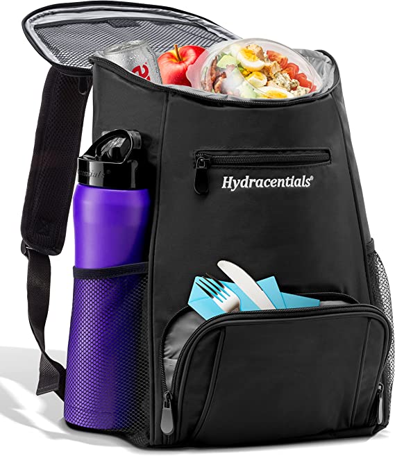 Insulated Cooler Backpack for Men, Women & Kids - Leakproof - Lightweight Lunch Backpack Cooler for Picnics, Hiking, Camping by Hydracentials