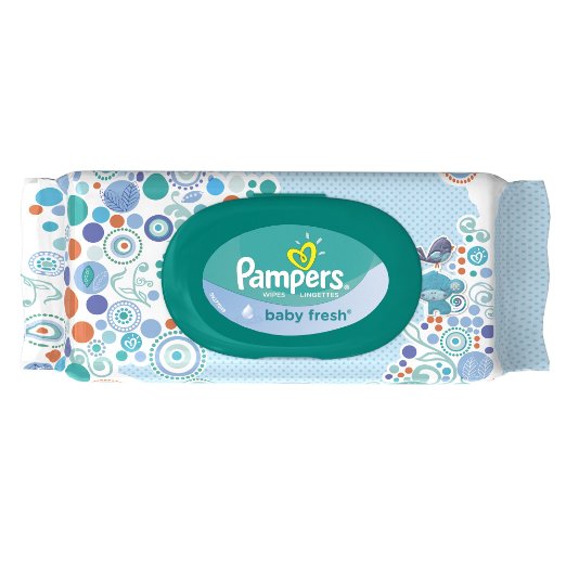 Pampers Baby Fresh Wipes Travel Pack 64 Count