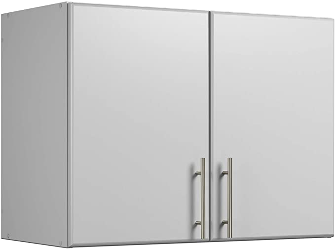 Prepac Elite 32" Stackable Wall Cabinet, Elite 32" Stackable Wall Cabinet, Light Gray