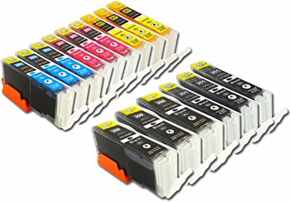 YoYoInk Compatible Ink Cartridges Replacement for Canon PGI 250 PGI250 PGI-250 XL & CLI 251 CLI251 CLI-251 XL 15 Pack (3 Big Black 3 Small Black 3 C 3 M 3 Y) - With Ink Level Display Indicator