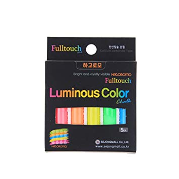 HAGOROMO Fulltouch Luminous Chalk 1 Box [5 Color Mix/5 Pcs]
